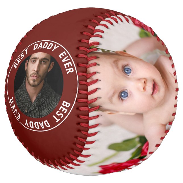 Fathers Day Custom Personalized Softball (Angled)