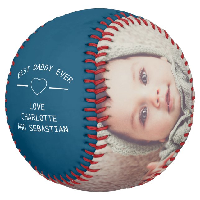 Fathers Day Custom Personalized Softball (Angled)