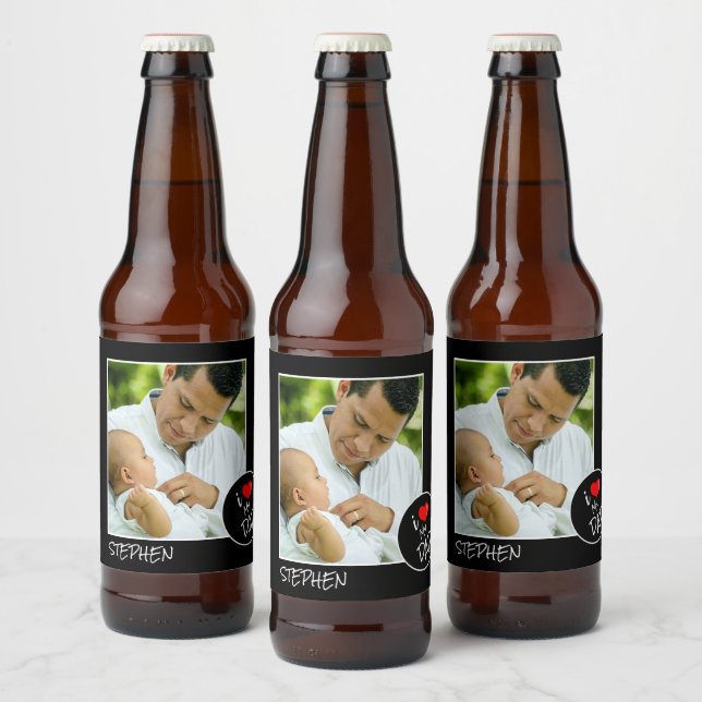Fathers Day,  Custom Photo – Personalized Beer Bottle Label (Bottles)