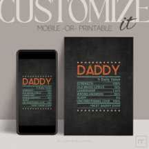 Fathers Day % Customize-able Folded Greeting Card