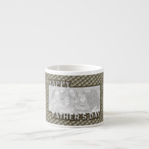 Fathers Day Cut Out ADD YOUR PHOTO Hero Badge Espresso Cup