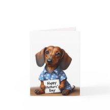 Father's Day Dachshund Card