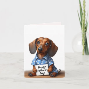 Father's Day Dachshund Card