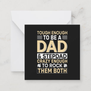 Father's Day Dad And Step Dad I Rock Them Card