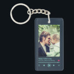 Father's Day Dad Custom Photo Cool Music Player Keychain<br><div class="desc">Personalized Father's Day gift for your dad to celebrate Father's Day. Whether it's for a new dad, stepdad, old and classic dad, or dad-to-be, the custom text function will get you covered. You can change the text to your desired wording and upload your own custom photo. Get something memorable and...</div>