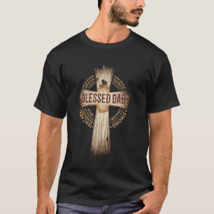 Father's Day Dad Husband Blessed Dad Christian T-Shirt