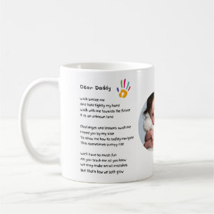 Fathers Day Dad POEM Hold My Hand Daddy PHOTO Gift Coffee Mug