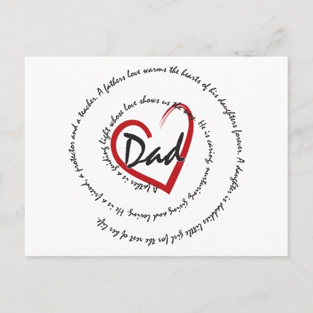 Father's Day Dad Postcard (Front)