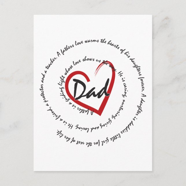 Father's Day Dad Postcard (Front)