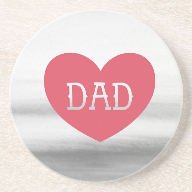 Father's day Dad, super dad, Best dad, Coaster (Front)