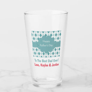 Fathers Day Dad Worlds Best Ever Pint Beer Glass