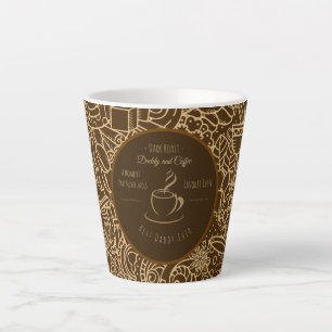 Fathers Day, Daddy and Coffee,Best Daddy Ever Latte Mug