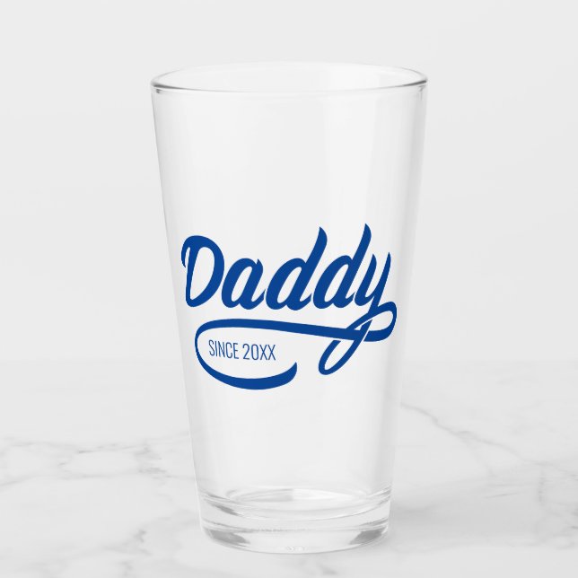 Father's Day - Daddy Since… Glass (Front)