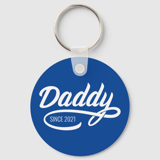 Father's Day - Daddy Since… Keychain (Front)