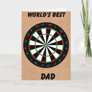 Father's Day Dart Board Card