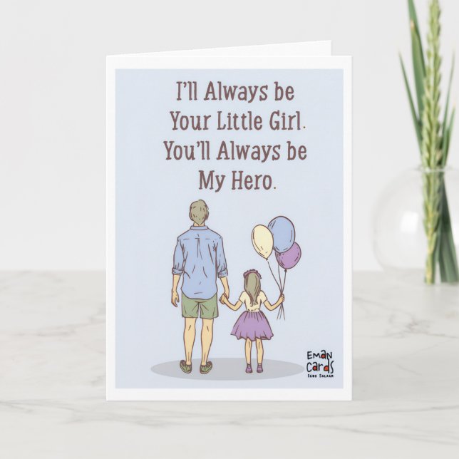 Father's Day - Daughter's Hero Card (Front)