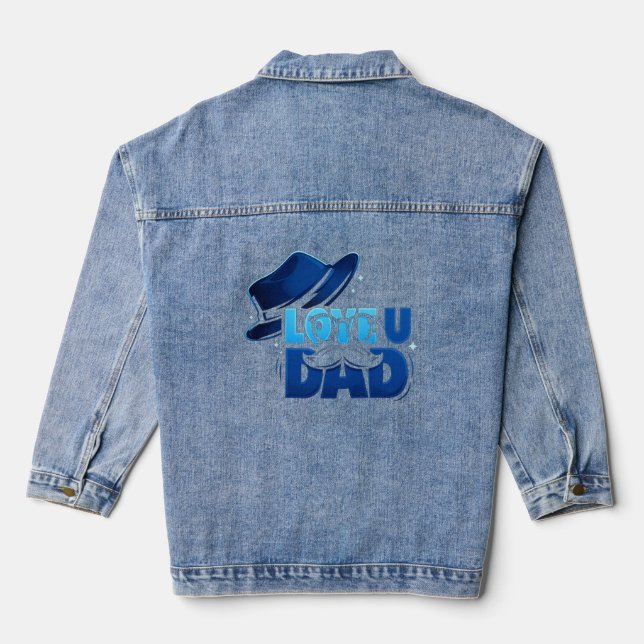 father's day denim jacket (Back)