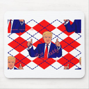 fathers day donald trump mouse pad
