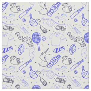 Fathers Day doodle fabric