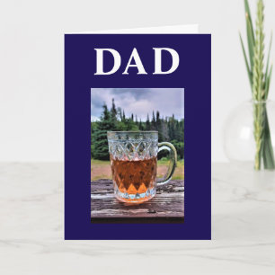 Father's Day Drink at the Cottage Navy Blue Card