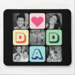 Father's Day Family Photo Grid Dad Picture Collage Mouse Pad<br><div class="desc">Personalized Father's Day gift for your dad to celebrate Father's Day. Whether it's for a new dad, stepdad, old and classic dad, or dad-to-be, the custom text function will get you covered. You can change the text to your desired wording and upload your own custom photo. Get something memorable and...</div>
