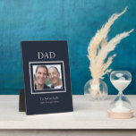 Father's Day Father and Son Photo Plaque<br><div class="desc">Father's Day Photo Dad and Son.  You had my back now I've got yours.</div>