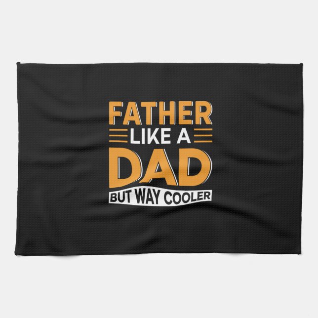 Father's Day Father Like A Dad Kitchen Towel (Horizontal)