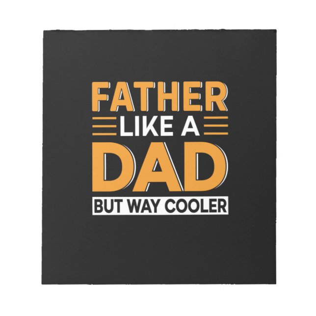 Father's Day Father Like A Dad Notepad (Front)