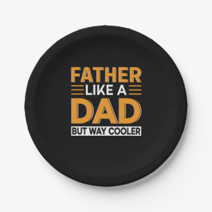 Father's Day Father Like A Dad Paper Plate