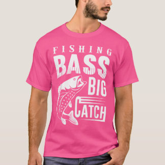 Father'S Day Fishing Bass Fisherman Rod T-Shirt