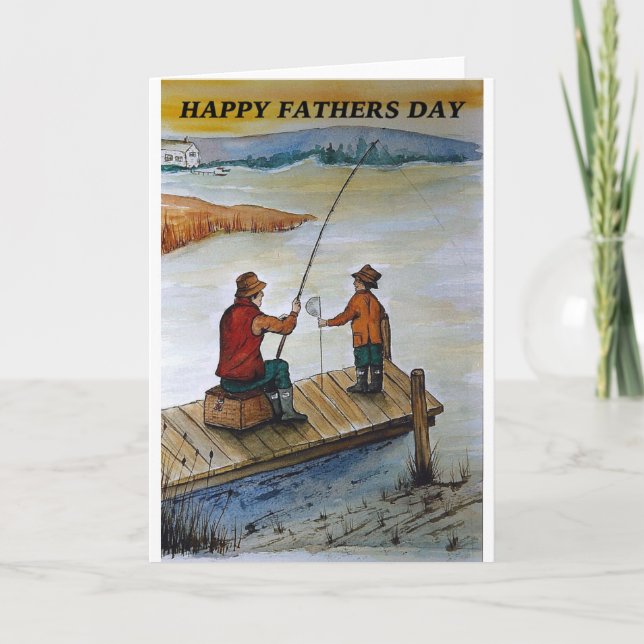 Fathers Day fishing card (Front)