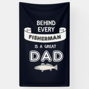 Father's Day Fishing Great Dad Party Banner