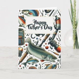 Father's Day Fishing Holiday Greeting Card