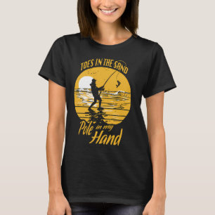 Father's Day Fishing Retro Sunset Funny Fisherman T-Shirt