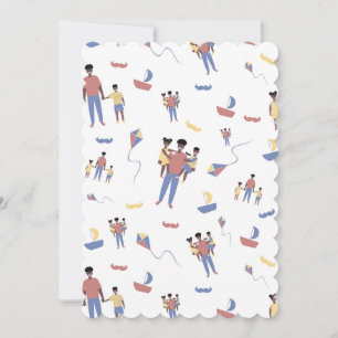 Father's Day Flat Greeting Card