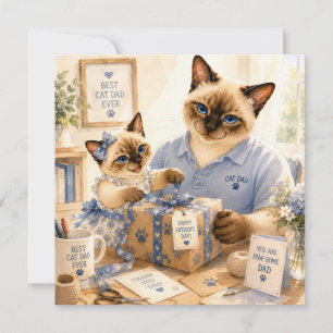 Father's Day for Cat Dad Cat Lovers Card