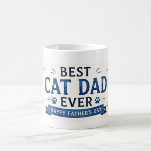 Father's Day for Cat Dad Cat Lovers Coffee Mug