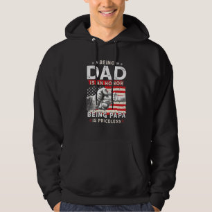 Fathers Day For Dad An Honour Being Papa Is Price Hoodie