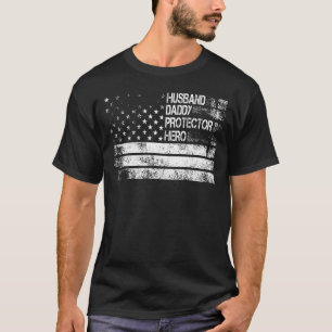 Father's Day  For Dad Husband Daddy Protector Hero T-Shirt