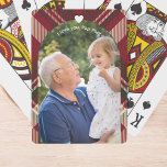 Father's Day for Grandfather Photo Playing Cards<br><div class="desc">Make your father's day gifting for grandpa easy with our Custom Deck of Cards, a heartfelt tribute to cherished memories. Personalize this deck with your favourite photo of your granddad, creating a timeless keepsake. The design features a classic masculine holiday plaid background, adding a touch of sophistication. Embrace the opportunity...</div>