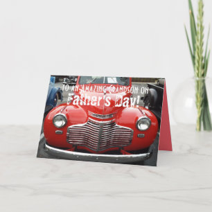 Father's Day for Grandson Classic 1941 Chevy Card