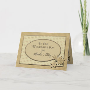 Father's Day For Our Son Card