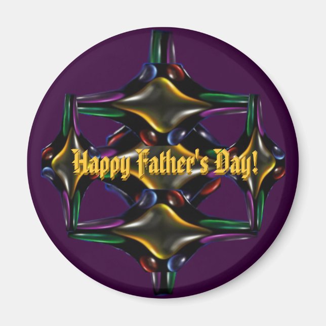 Father's Day Fractal Magnet (Front)