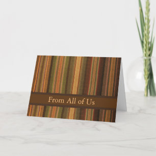 Father's Day from All of Us Raanu Pattern Weaving Card