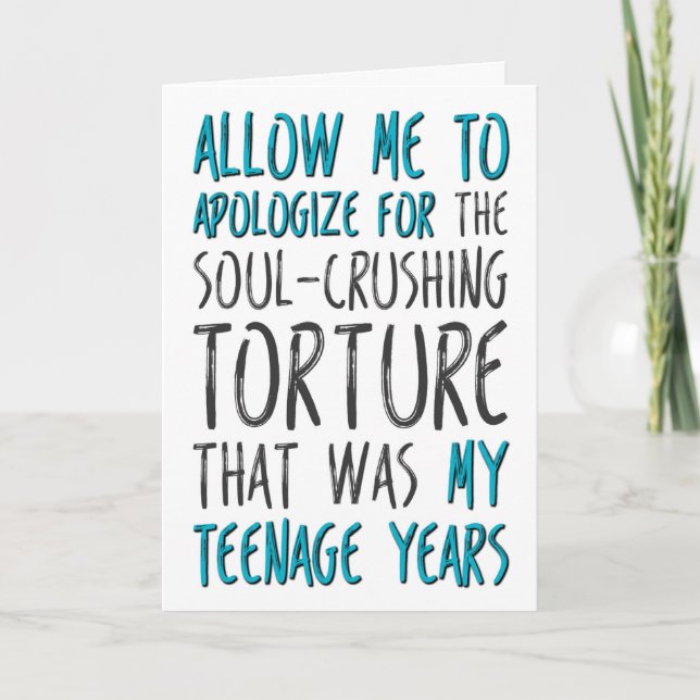 Father's Day From Daughter, Allow Me To Apologize Card (Front)