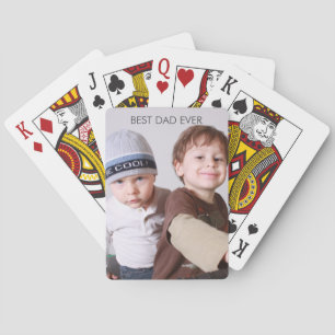 Father's Day From The Kids Best Dad Ever Playing Cards