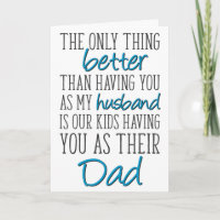 Father's Day From Wife, The Only Thing Better