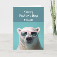 Father's Day Fun Super Cool Papa Bear Animal
