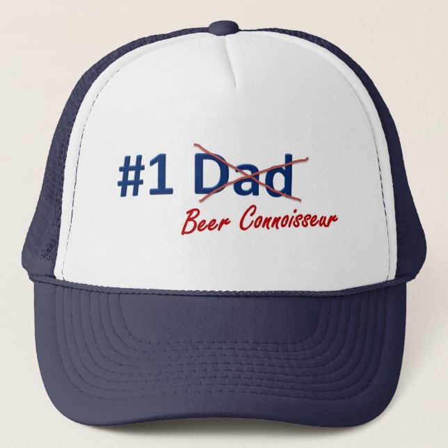 Father's Day - Funny #1 Dad Hat (Beer) (Front)