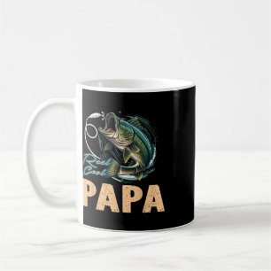 Fathers Day Funny Fisherman Reel Cool Papa Fishing Coffee Mug